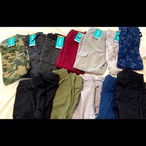 Boys Size 4T- Bundle Lot of 13 Drawstring Pants- 6 NWT